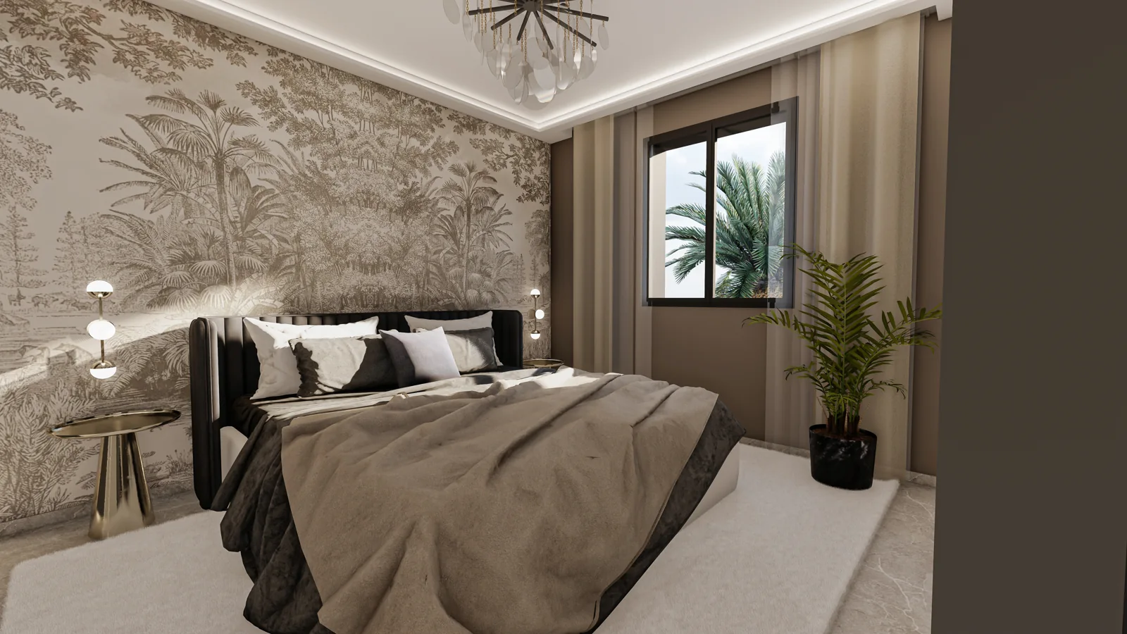 Villa indipendente di nuova costruzione con giardino - Rendering illustrativo