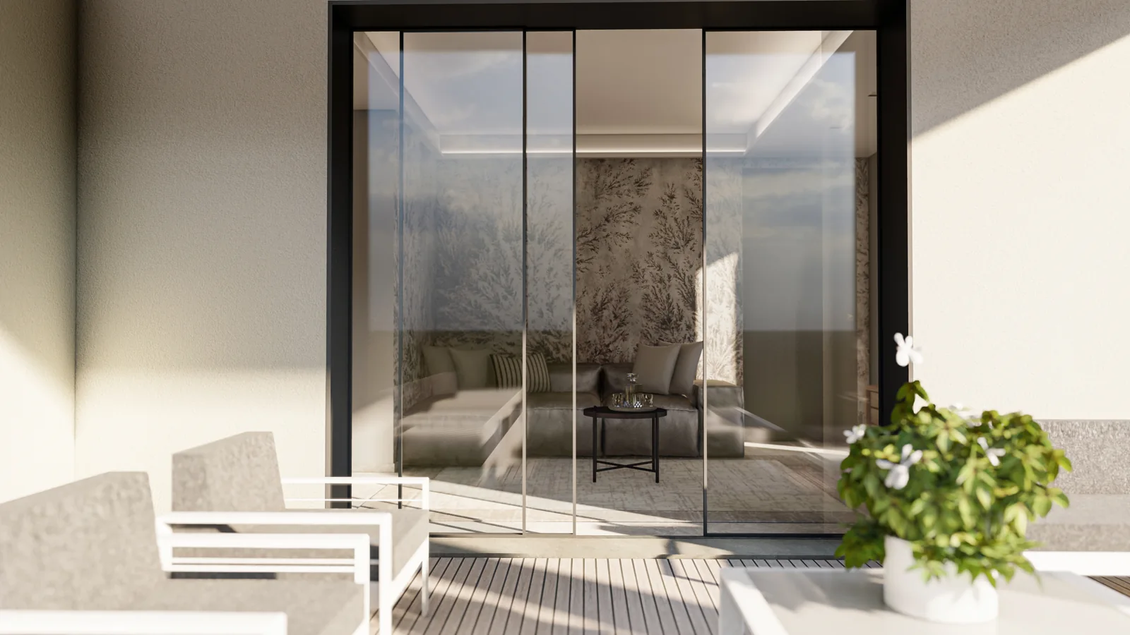 Villa indipendente di nuova costruzione con giardino - Rendering illustrativo