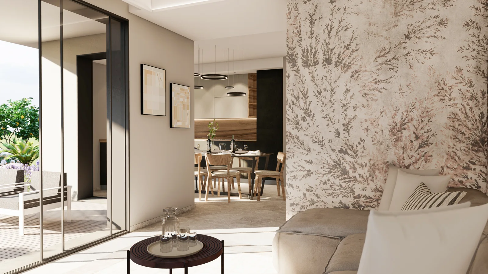 Villa indipendente di nuova costruzione con giardino - Rendering illustrativo